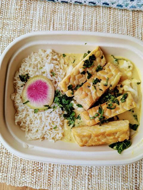 #3 Green Thai Basil Coconut Curry - Tofu (Vegan)
