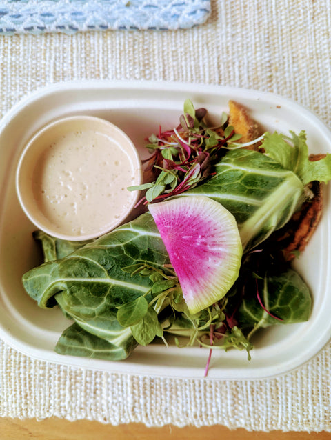 #1 Mediterranean Collard Wraps - Falafel (Vegan)