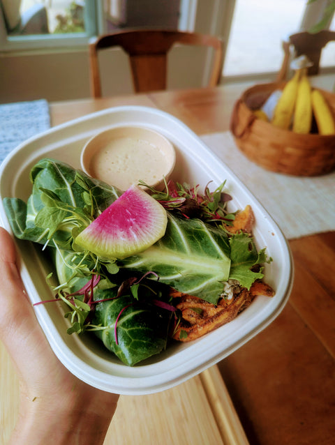 #1 Curried Toona Collard Wraps - Sunflower (Vegan)
