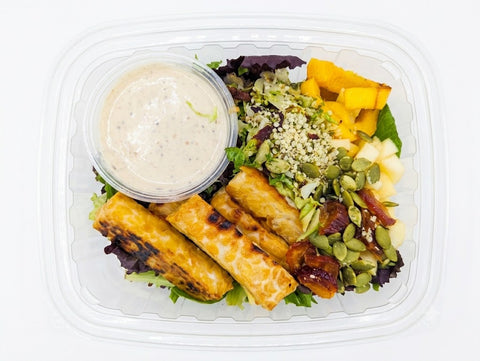 #1 Roasted Squash & Quinoa Harvest Salad - Tempeh (vegan)