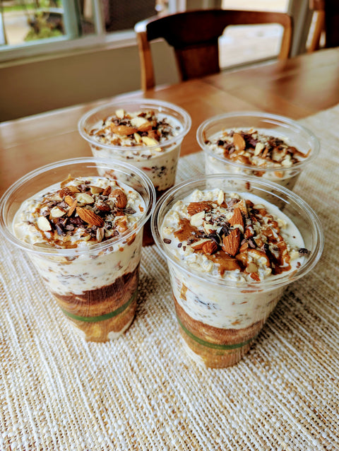 Breakfast: Almond Joy Protein Oats (Vegan)