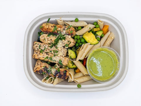 #3 Brain Boosting Pistachio Pesto Penne - Tempeh (Vegan)