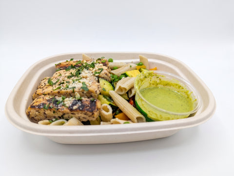 #3 Brain Boosting Pistachio Pesto Penne - Tempeh (Vegan)