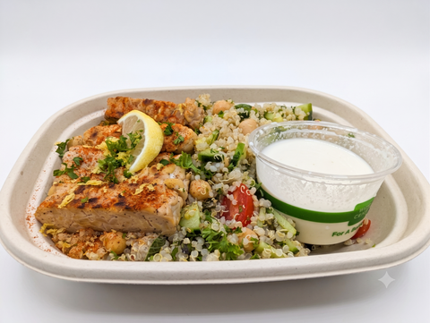 #3 Charred Tempeh with Quinoa Tabbouleh - Tempeh (Vegan)