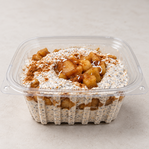 Breakfast: Caramel Apple Protein Oats (Vegan)