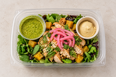 #1 Greek Blue Zone Salad - Chicken