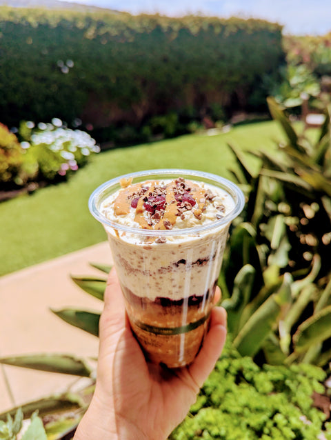 Breakfast: Triple Berry Protein Oats (Vegan)