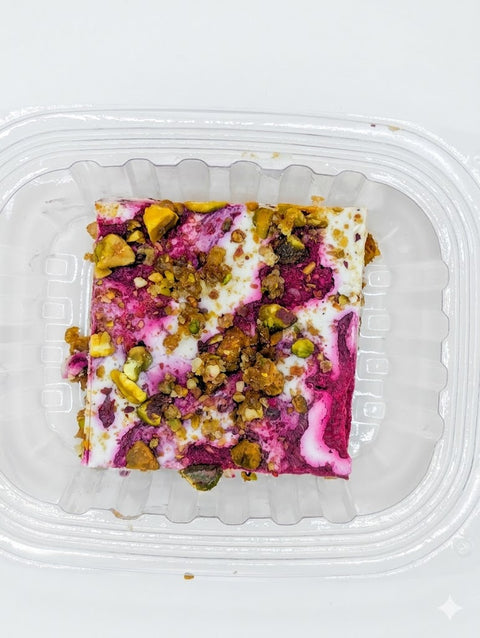 Dessert: Raspberry Pistachio Bars (vegan)