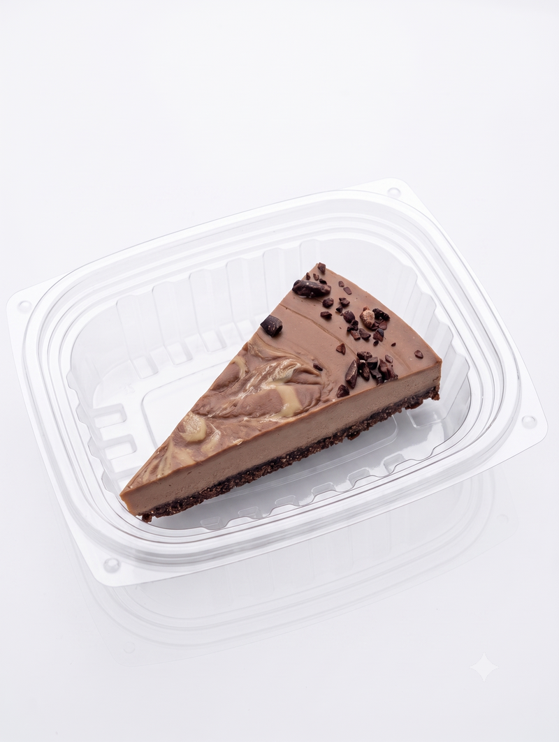 Dessert: Dark Chocolate Tahini Cheezecake (Vegan)