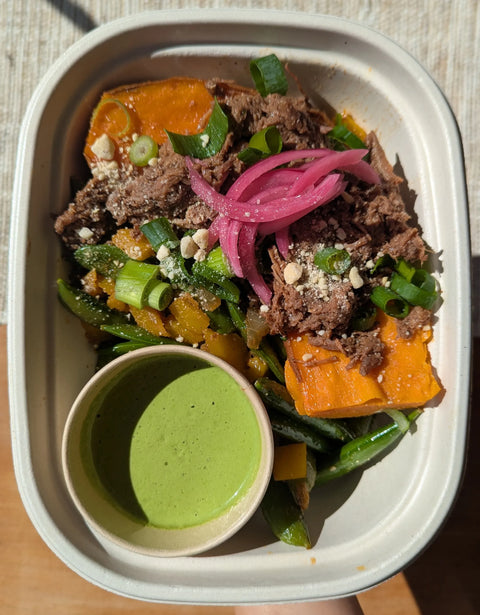 #2 Mexican Loaded Sweet Potato - Lentils (Vegan)