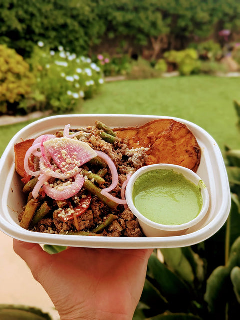 #2 Mexican Loaded Sweet Potato - Beef