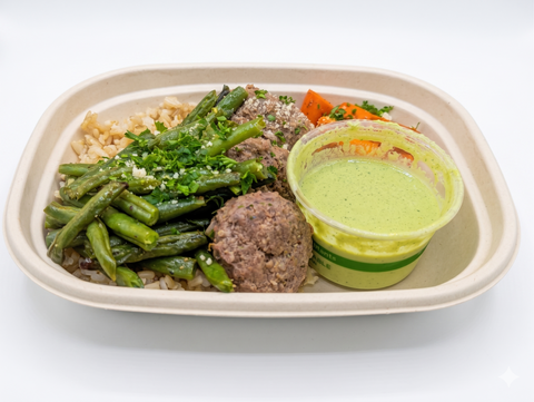 #2 Mustard-Dill Plate with Roasted Vegetables - Beef