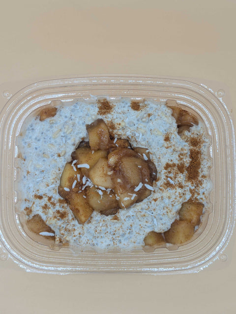 Breakfast: Caramel Apple Protein Oats (Vegan)