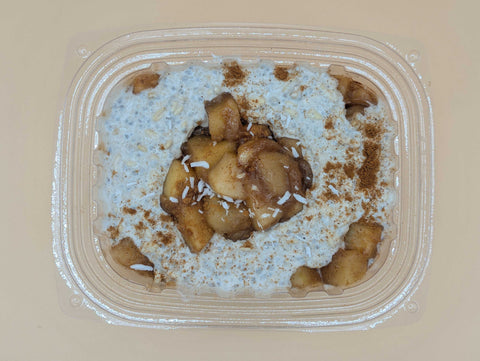 Breakfast: Caramel Apple Protein Oats (Vegan)
