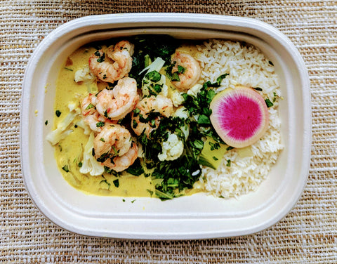 #3 Green Thai Basil Coconut Curry - Shrimp