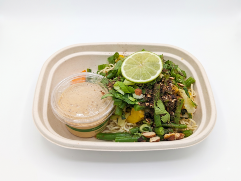#3 Thai Almond Ginger Noodle Bowl - Salmon