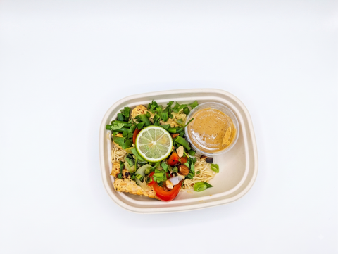 #3 Thai Almond Ginger Noodle Bowl - Tempeh (Vegan)