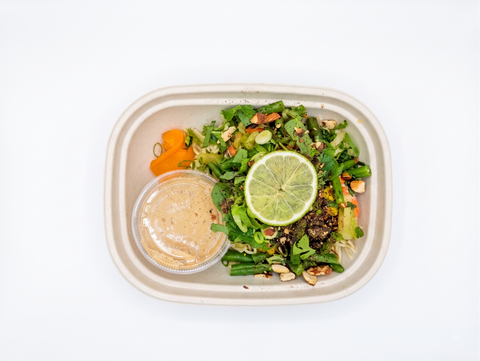 #3 Thai Almond Ginger Noodle Bowl - Salmon