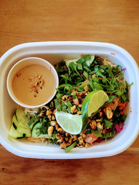 #1 Glowing Kelp Noodle Pesto Pasta Salad - Chicken