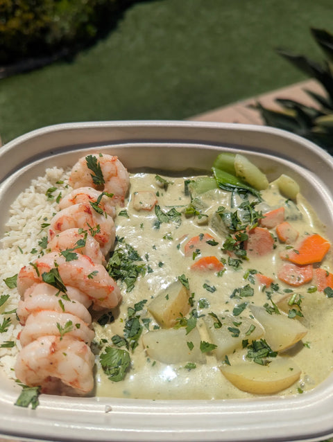 #4 Green Thai Basil Coconut Curry - Shrimp