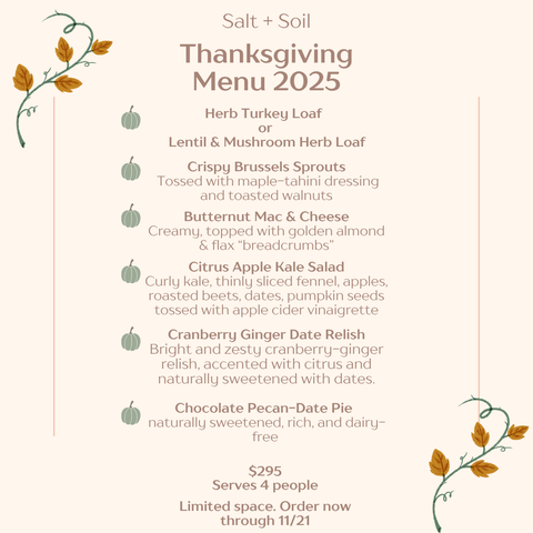 Thanksgiving Dinner (Serves 4)