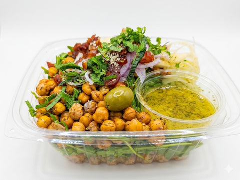 #1 Zesty Za'atar Arugula Salad - Chickpeas (Vegan)
